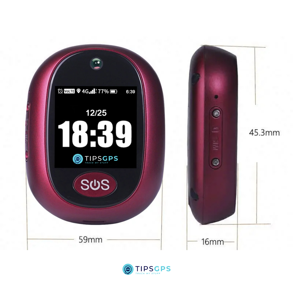 Personal SOS GPS Tracker for the Elders and Kids + 1 Year Plan.