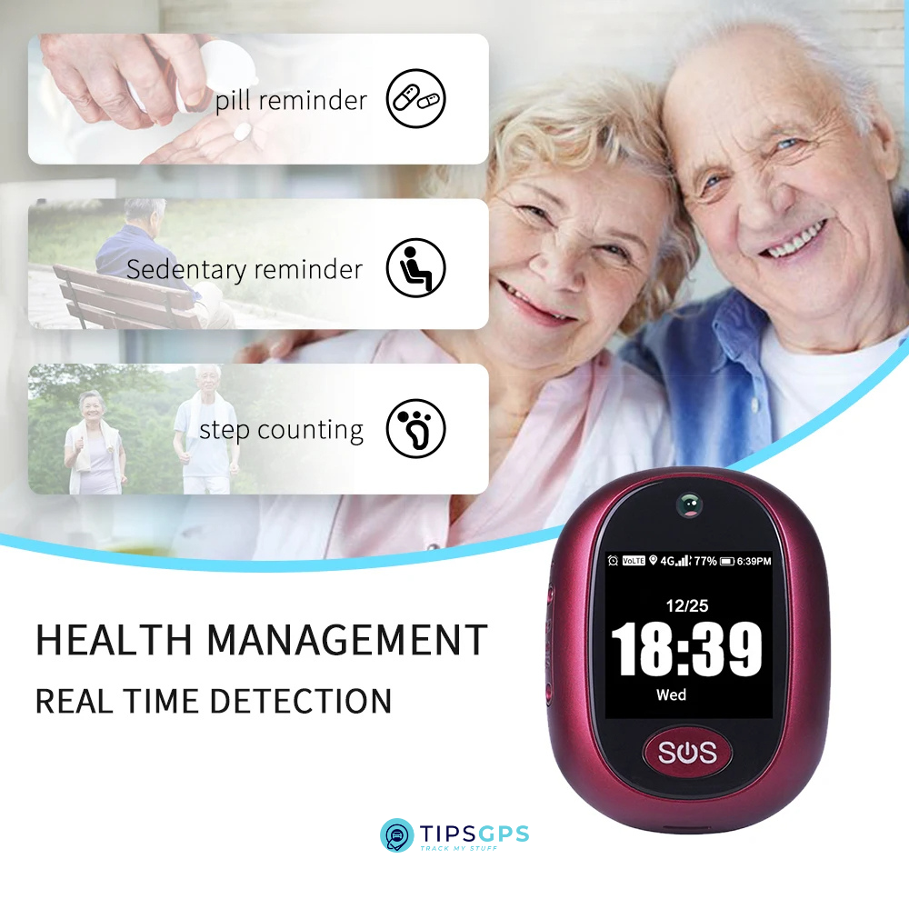 Personal SOS GPS Tracker for the Elders and Kids + 1 Year Plan.