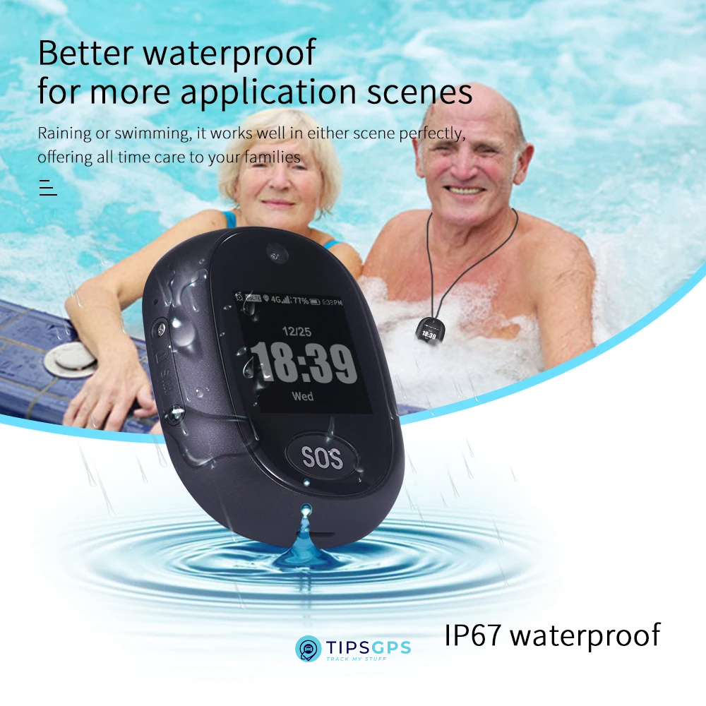 Personal SOS GPS Tracker for the Elders and Kids + 1 Year Plan.