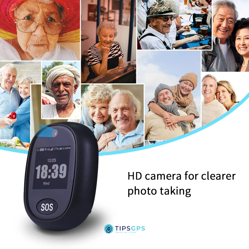 Personal SOS GPS Tracker for the Elders and Kids + 1 Year Plan.