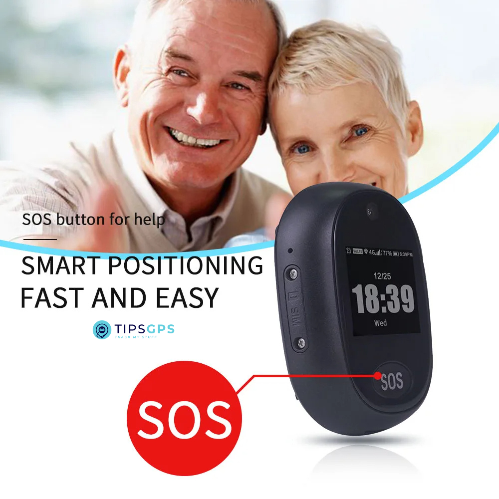 Personal SOS GPS Tracker for the Elders and Kids + 1 Year Plan.