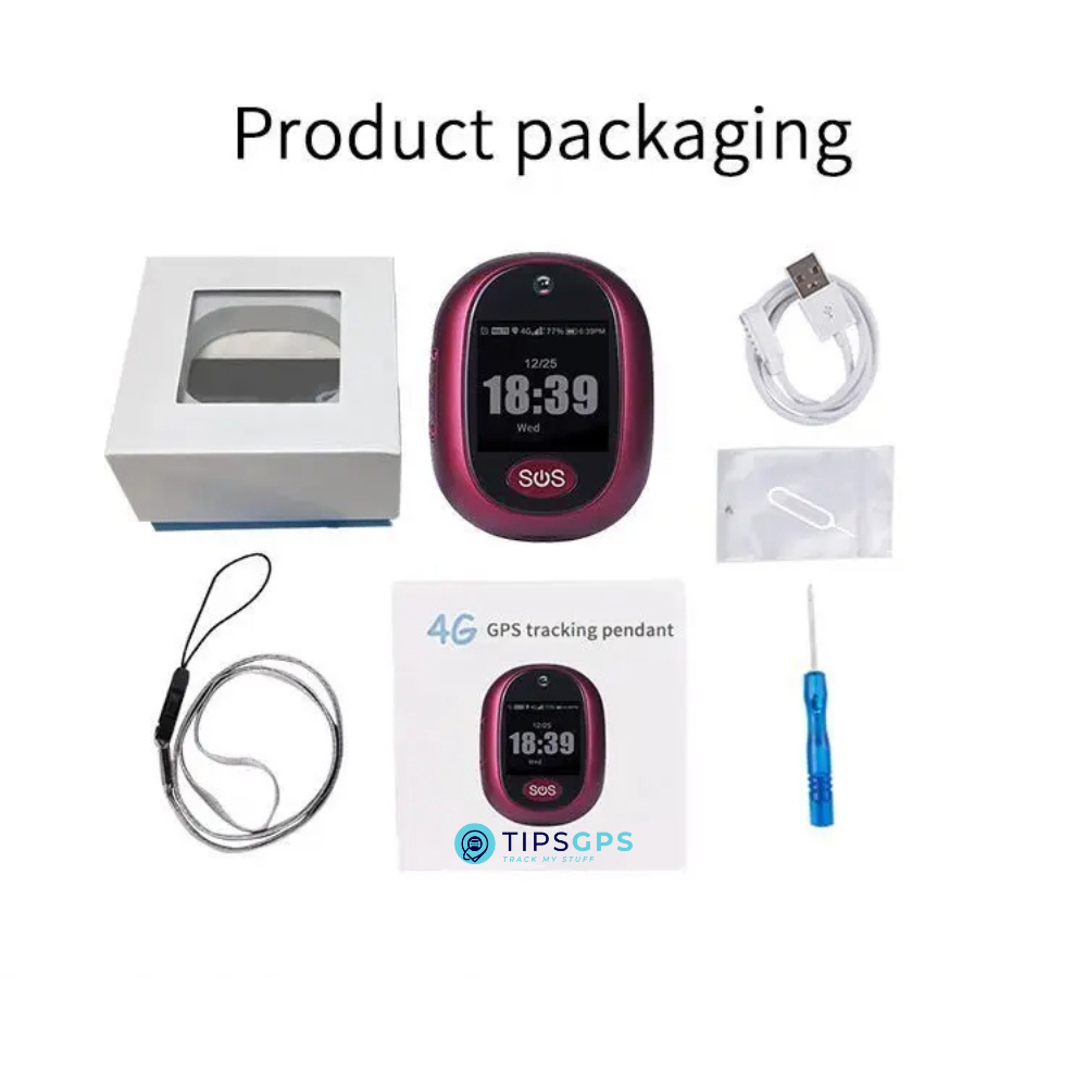 Personal SOS GPS Tracker for the Elders and Kids + 1 Year Plan.