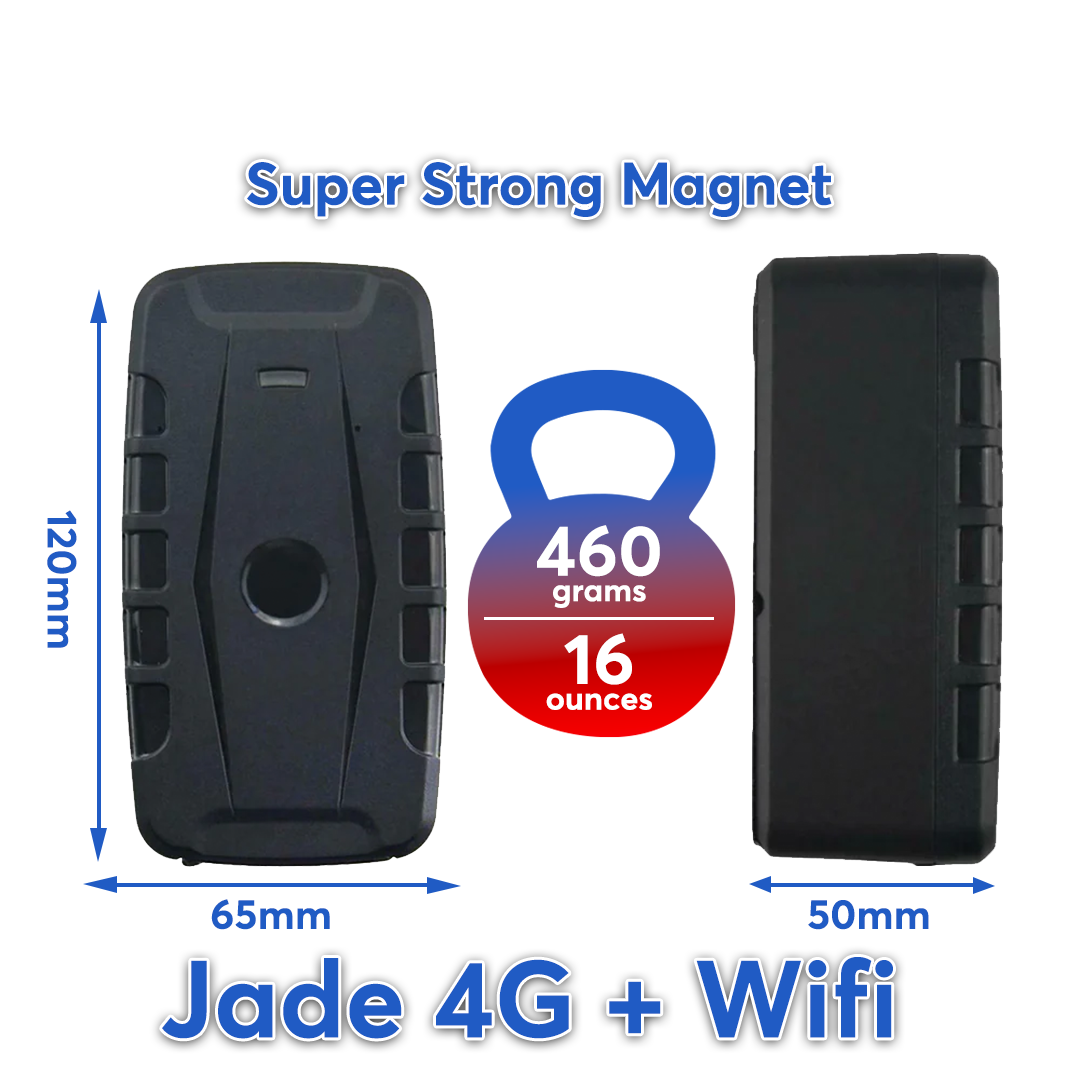JADE x5 + 1 Year Plan - Magnetic GPS Tracker | Up to 6 Months Battery Life