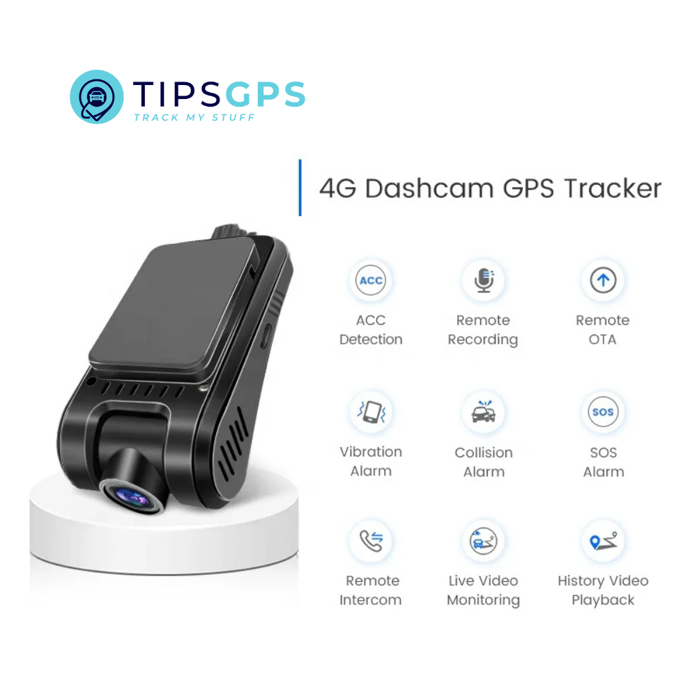 Front Facing 4G Dash Camera GPS Tracker.