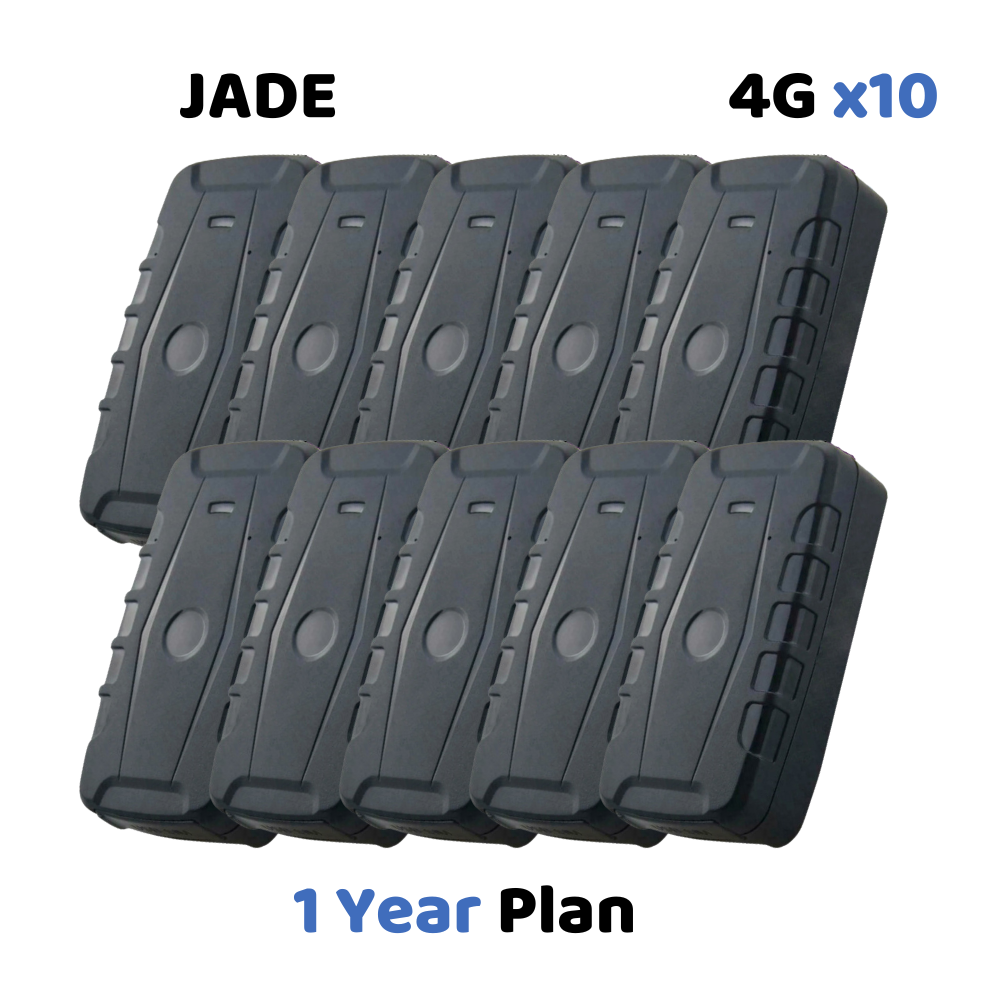 JADE x10 + 1 Year Plan - Magnetic GPS Tracker | Up to 6 Months Battery Life