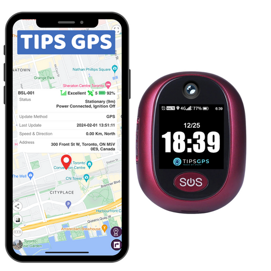 Personal SOS GPS Tracker for the Elders and Kids + 1 Year Plan.